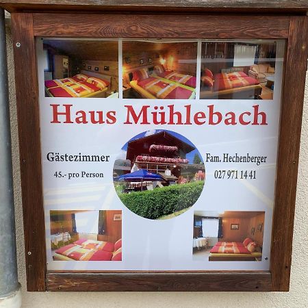 Hotel Haus Muehlebach Ernen Екстер'єр фото